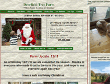 Tablet Screenshot of deerfieldtreefarm.com